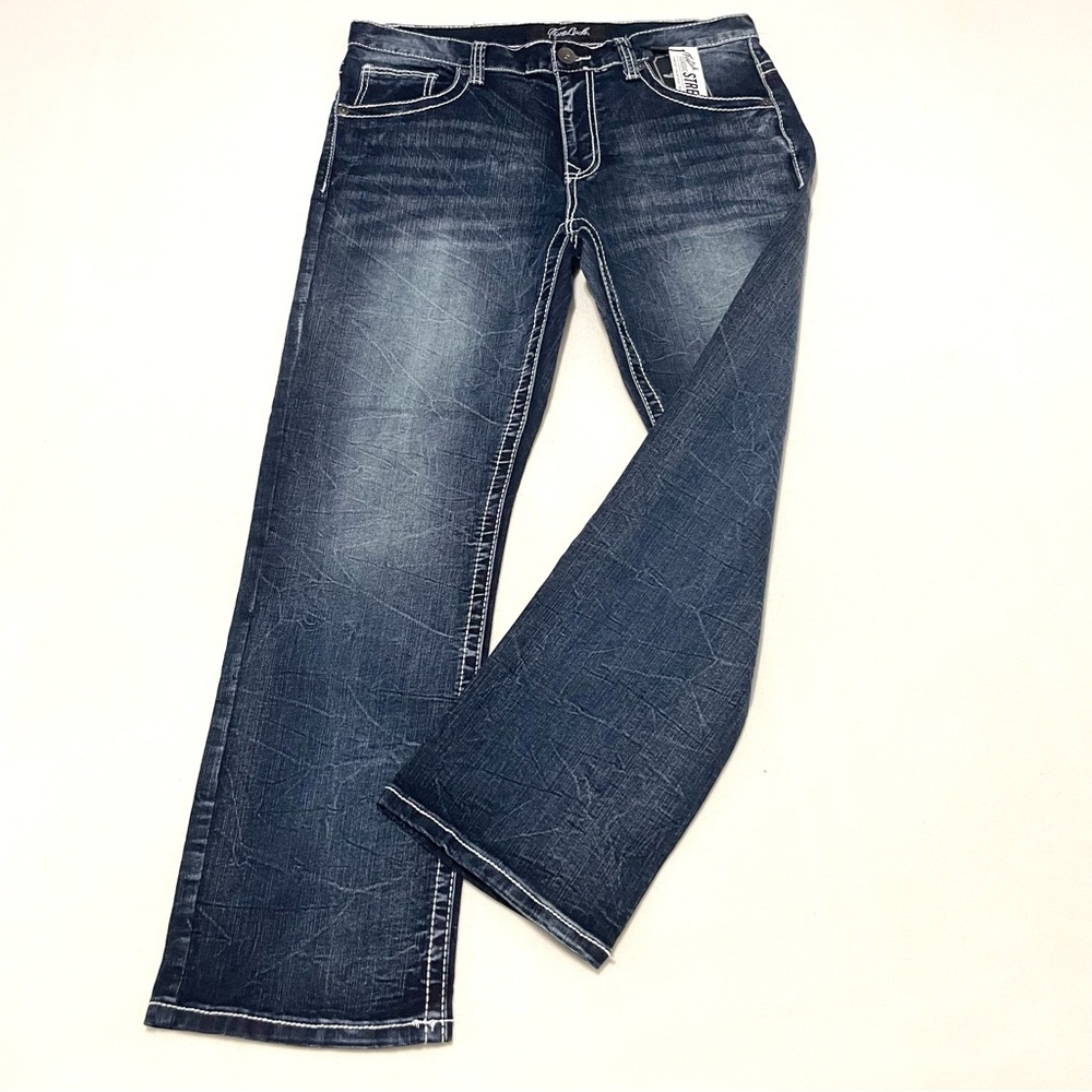 True Luck Men’s Classic Stretch Bootcut Jeans